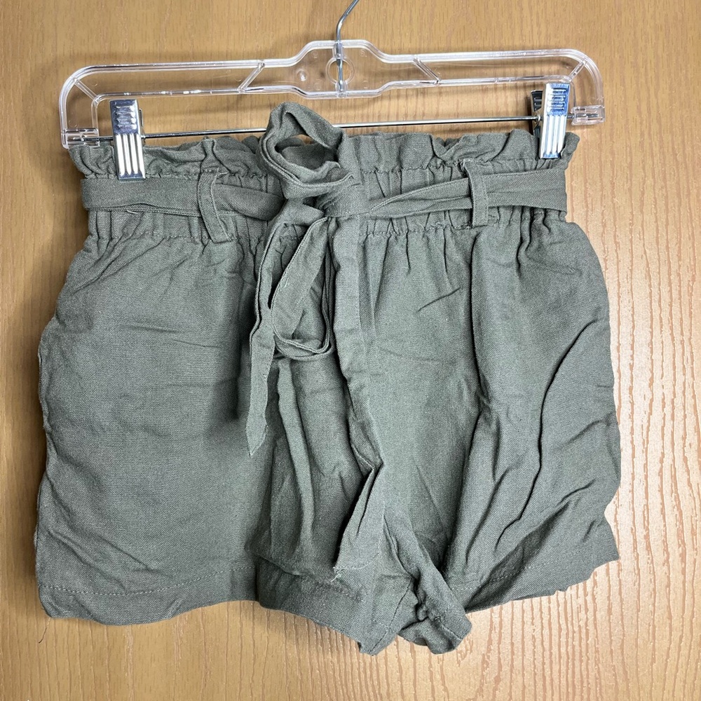 Olive Green Women's Shorts